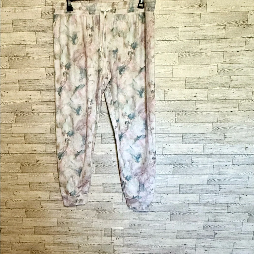 P.J. Salvage Women's Marble Vibes Tie Dye Banded Pajama Lounge Pants Sz: X-Large